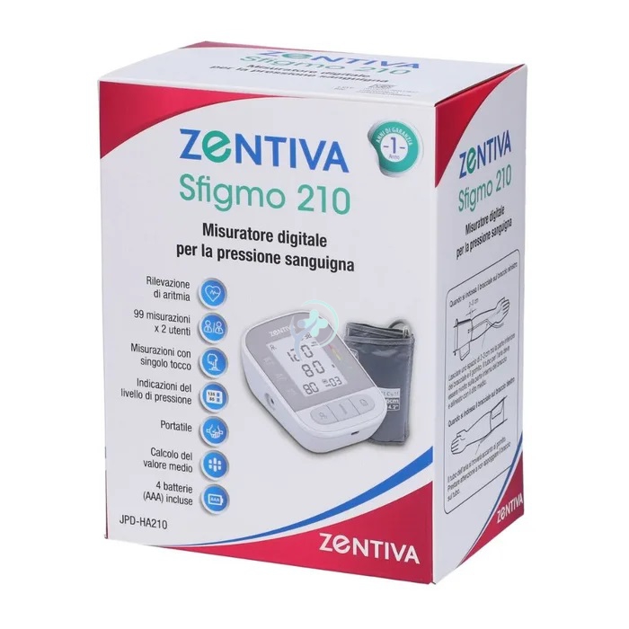Zentiva Sfigmo 210 Misuratore Digitale per la Pressione Sanguigna
