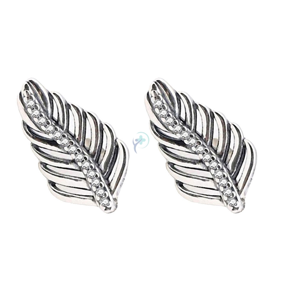 Bjt241 Orecchini Feather St Ss